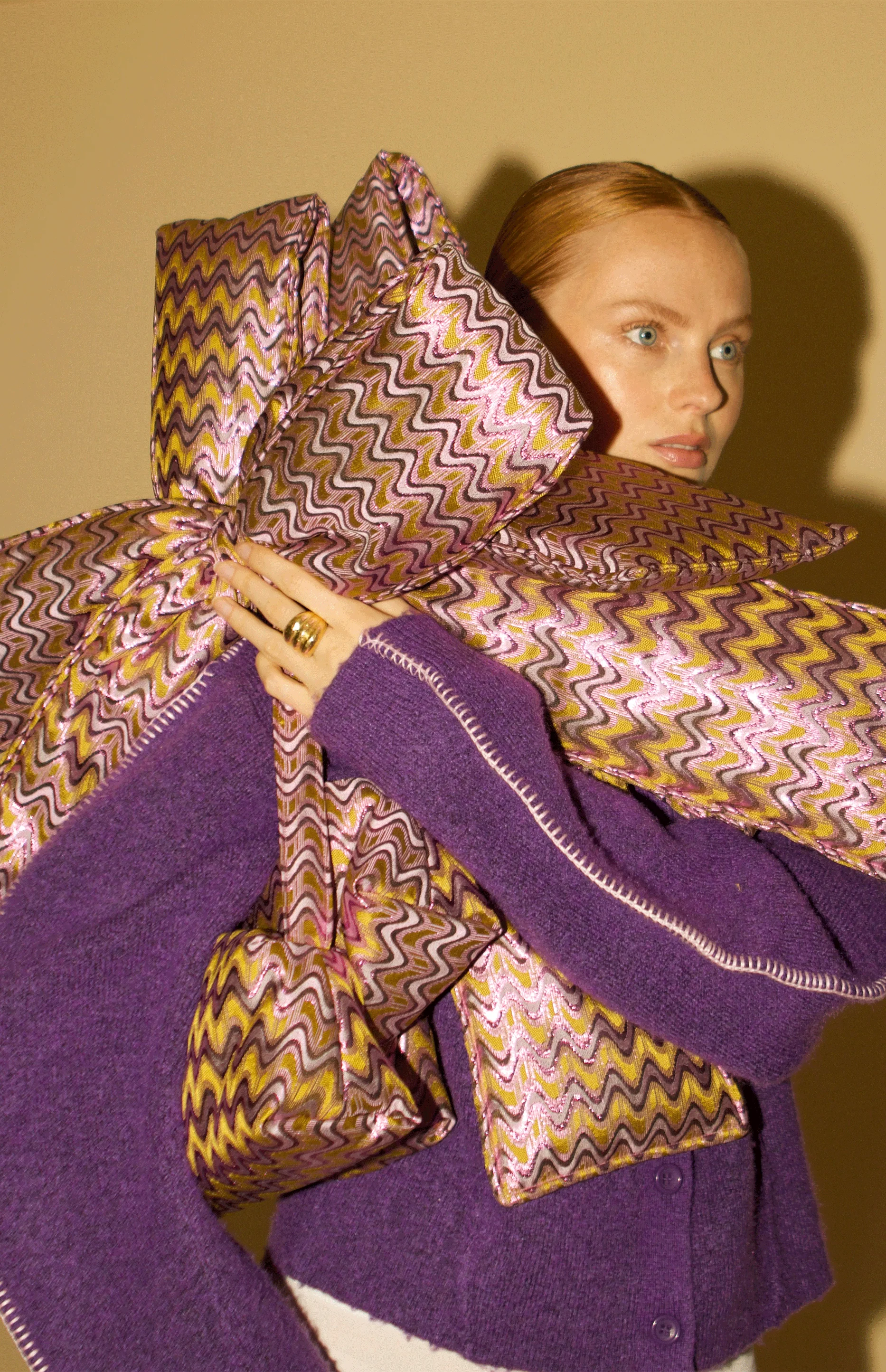 Boogie Bow Bag Purple - Image 3