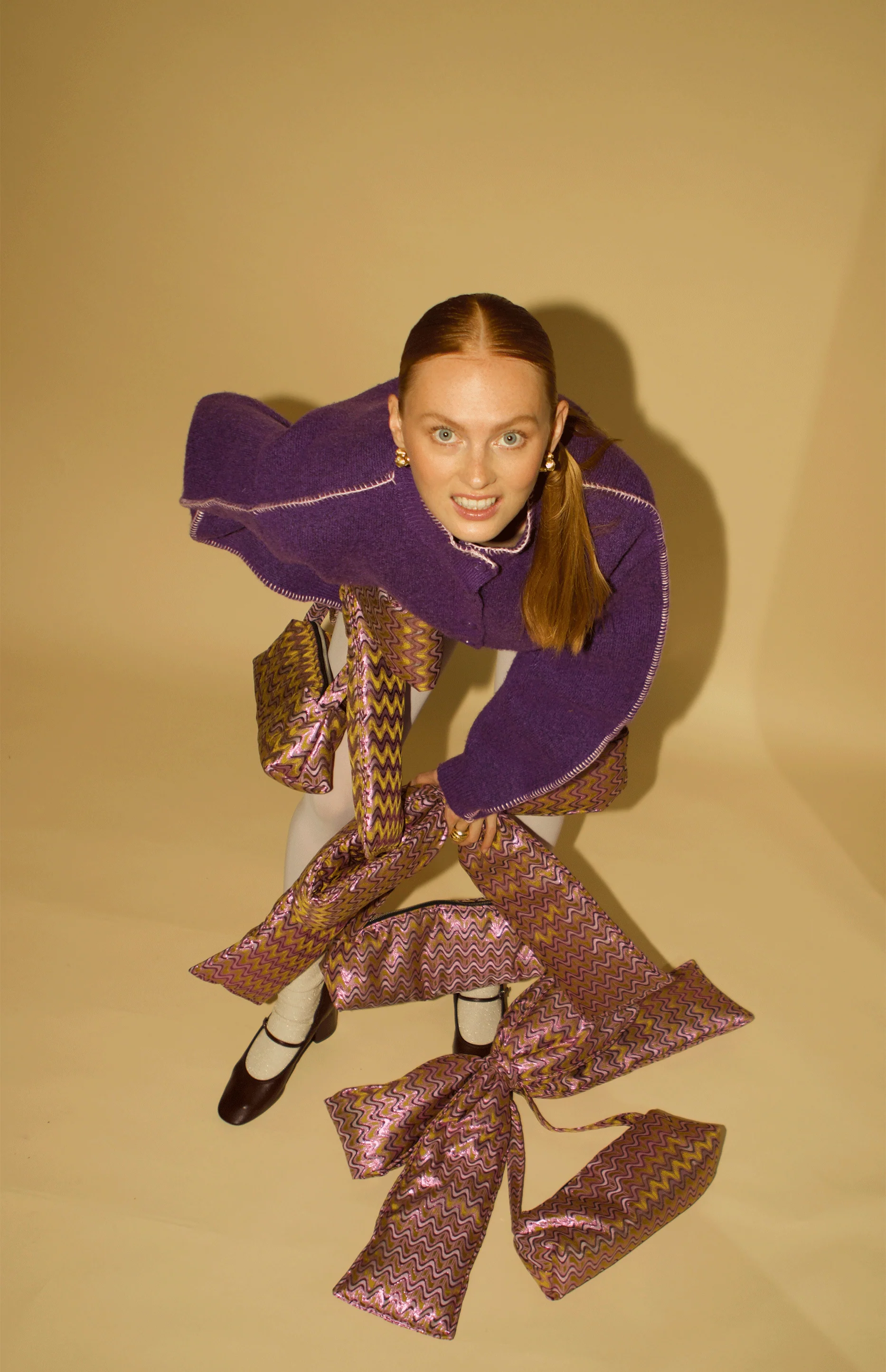 Boogie Bow Bag Purple - Image 4