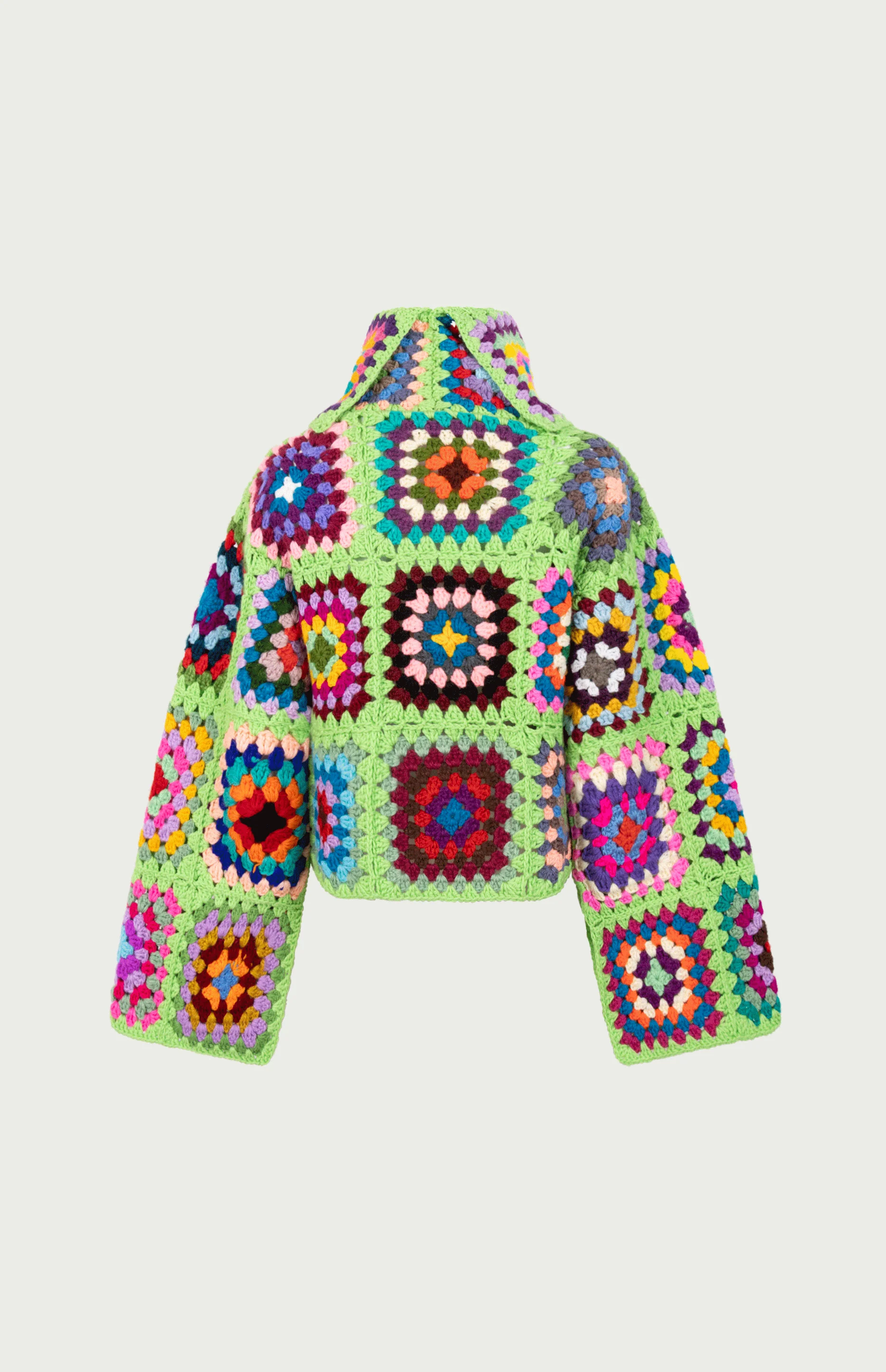 Floor Crochet Sweater Green - Image 2