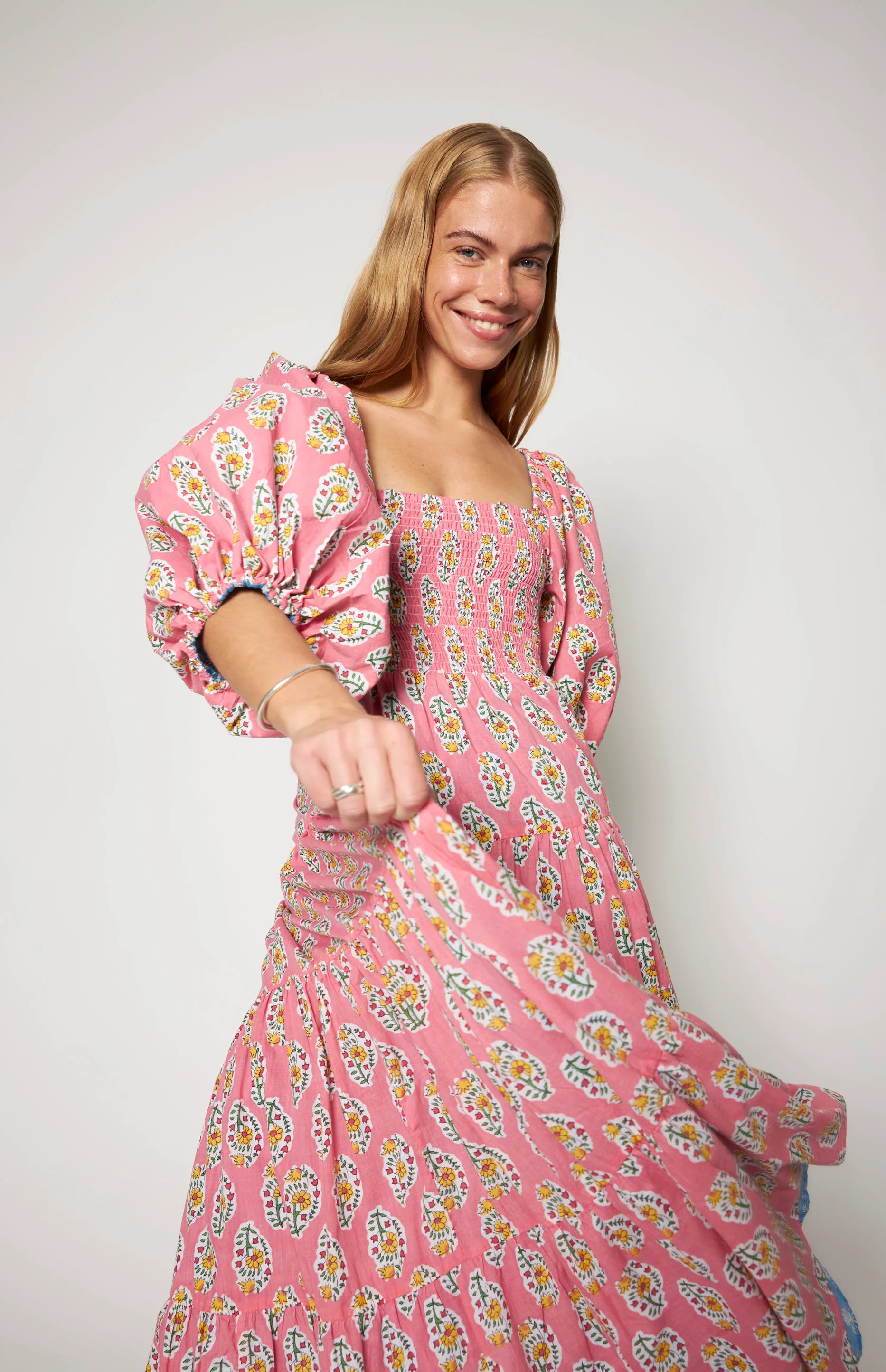 Ivory Reversible Dress Pink - Image 3