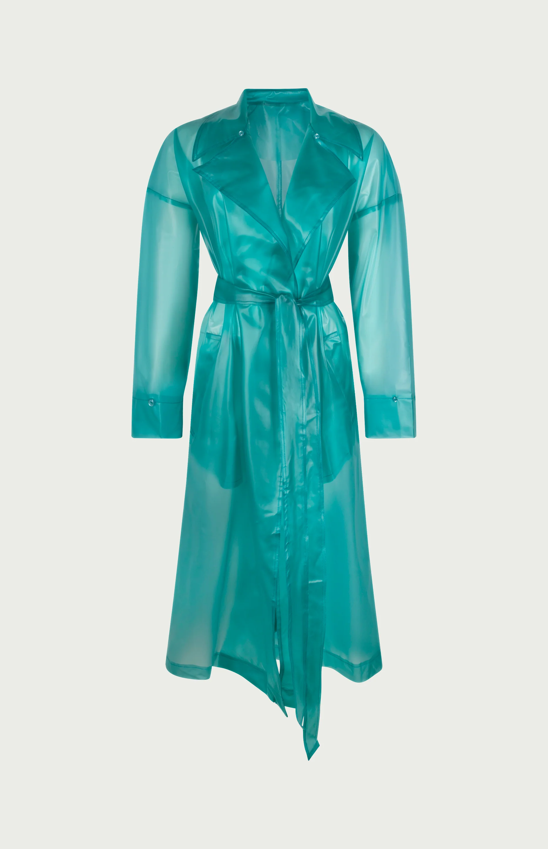 Keizer Faux Fur Coat Aqua - Image 4