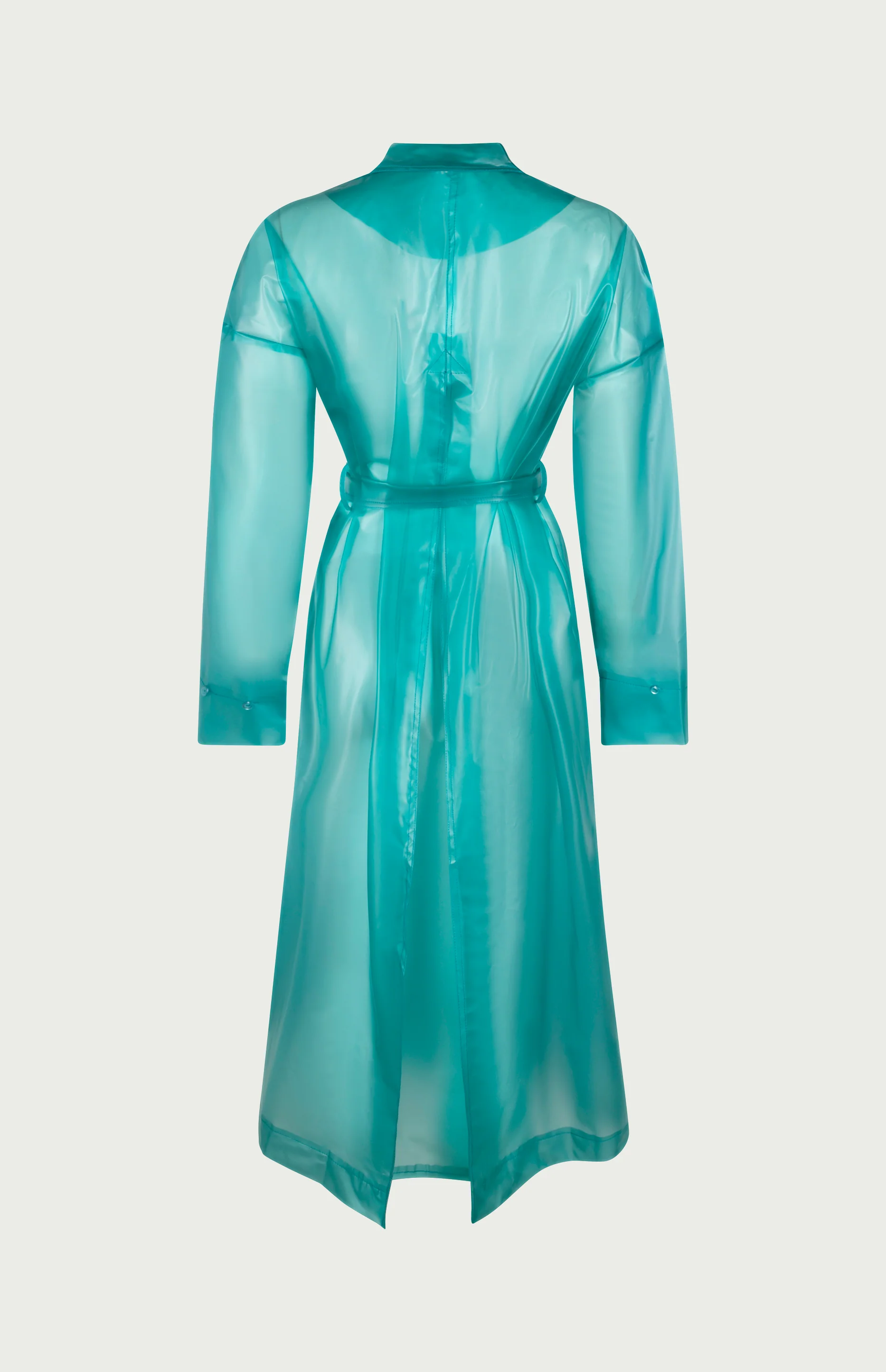 Keizer Faux Fur Coat Aqua - Image 5