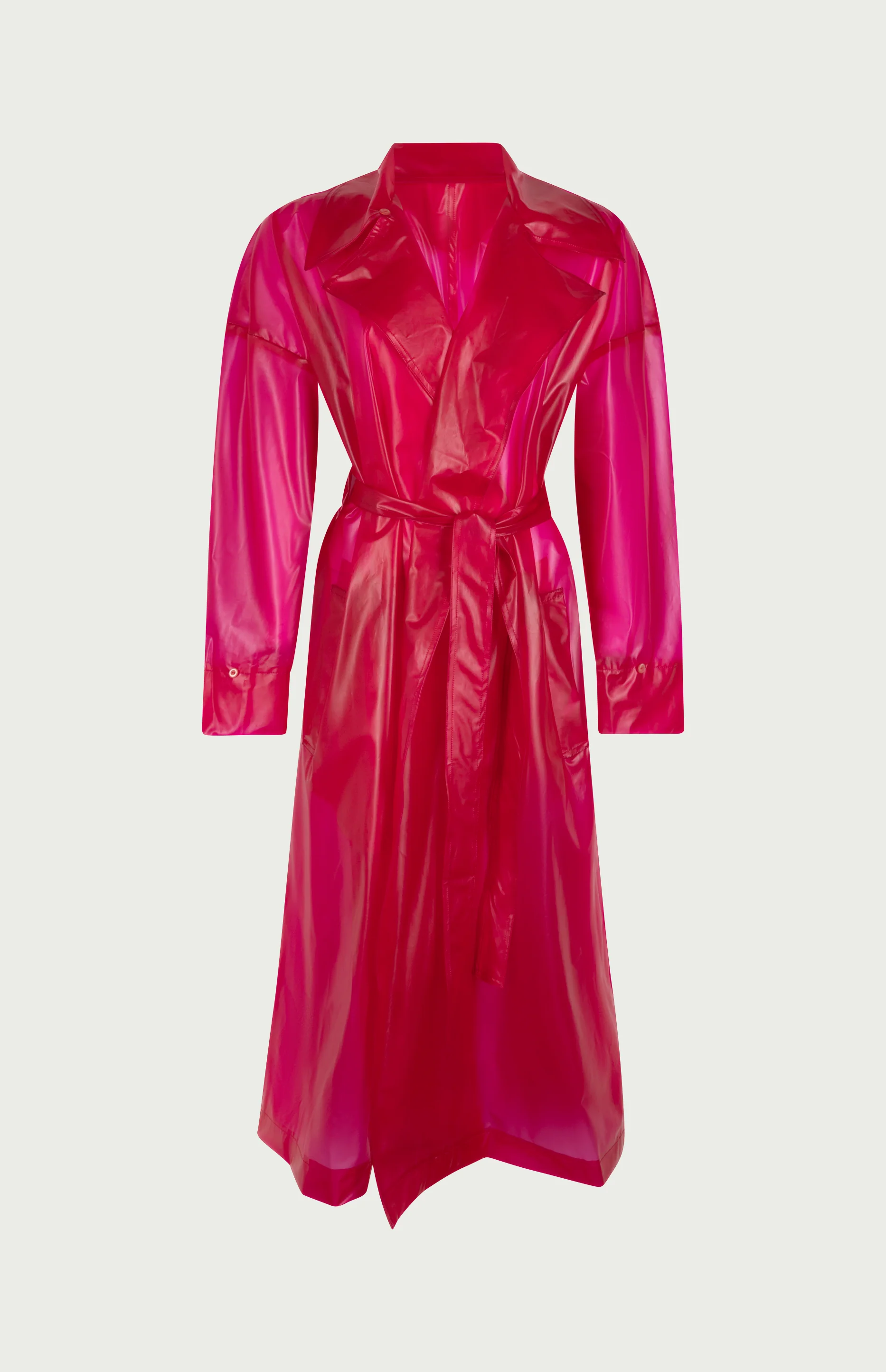Keizer Faux Fur Coat Fuchsia - Image 6