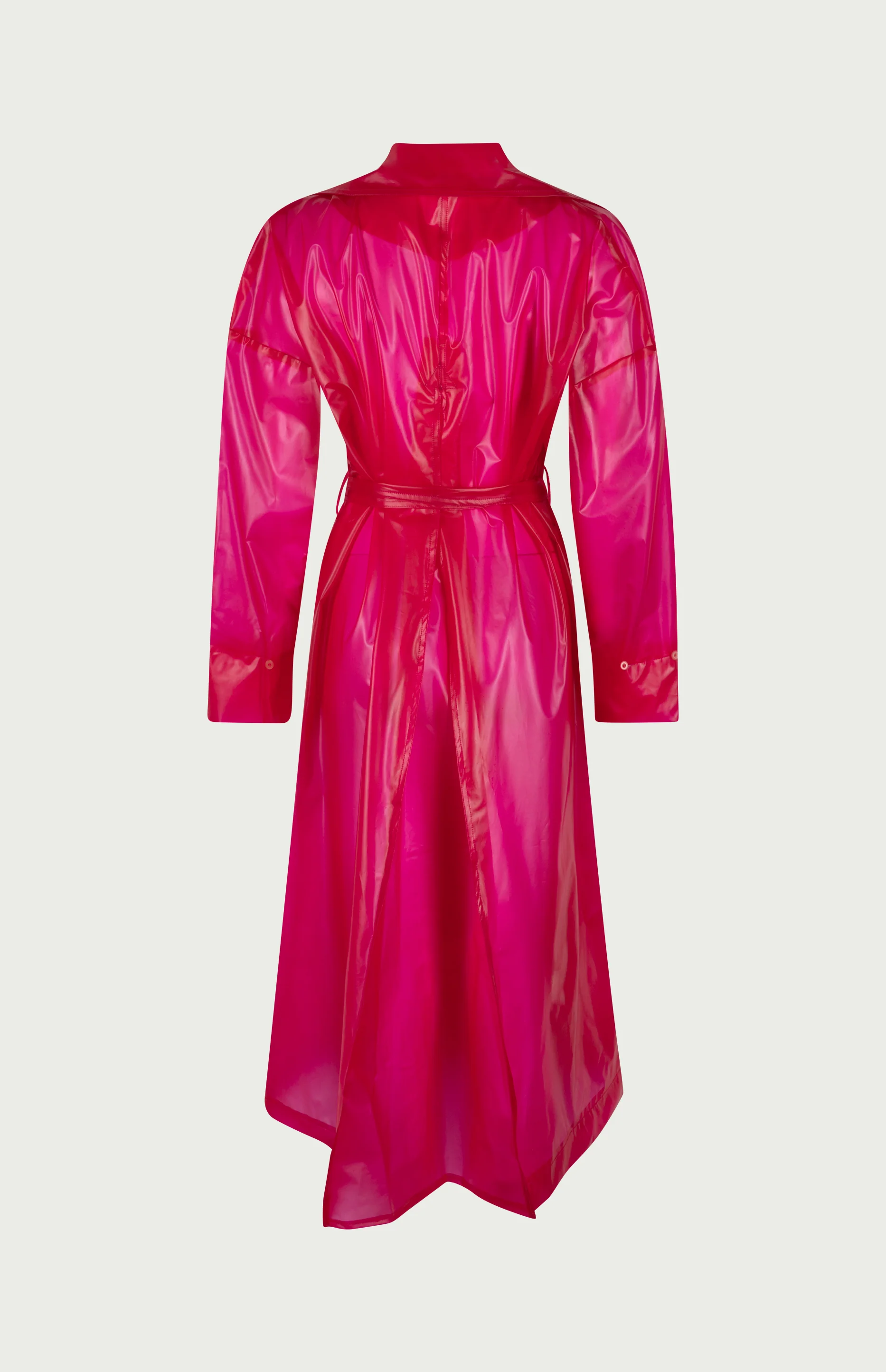 Keizer Faux Fur Coat Fuchsia - Image 7