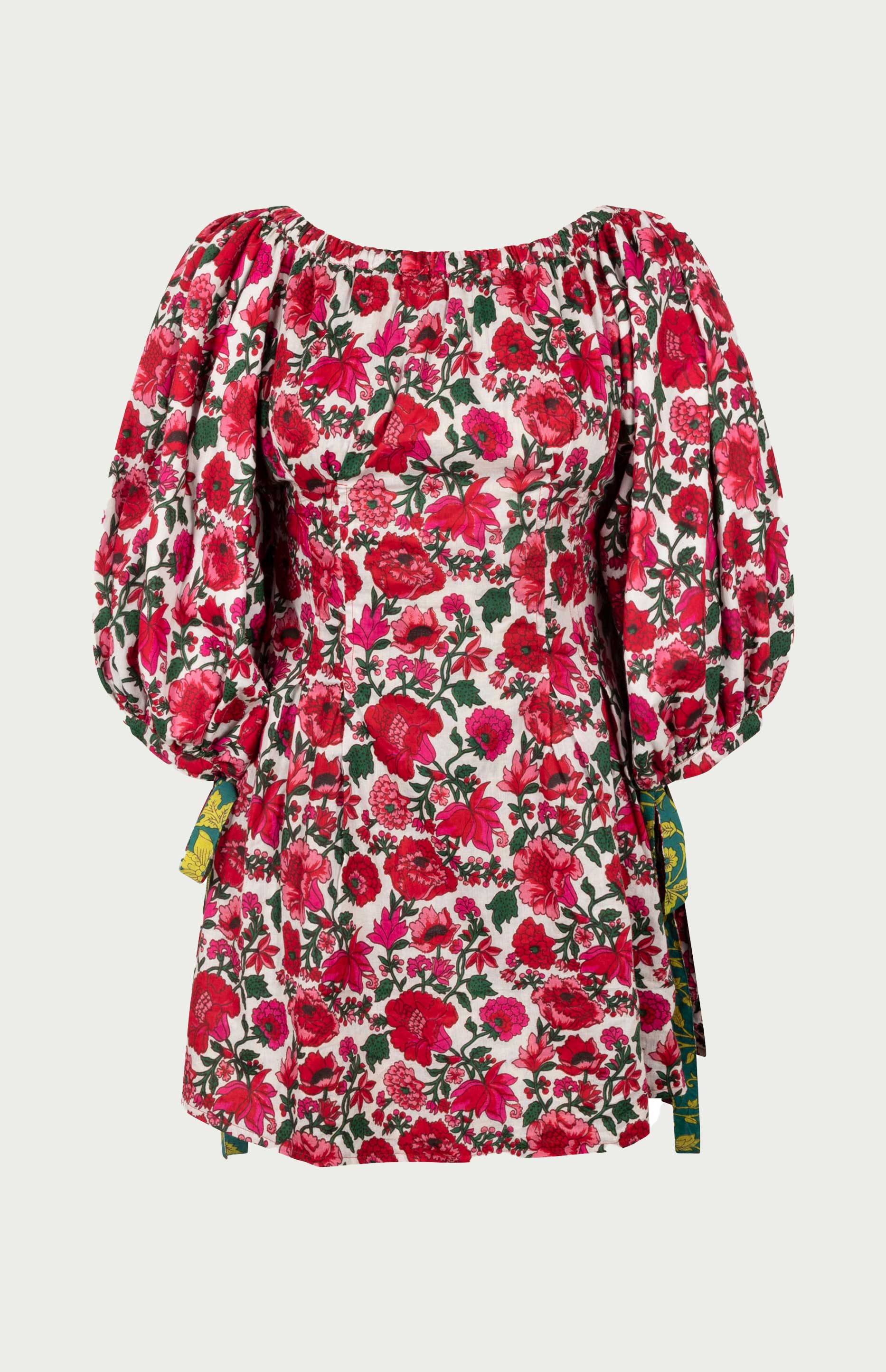 Rose Reversible Mini Dress Fuchsia - Image 8