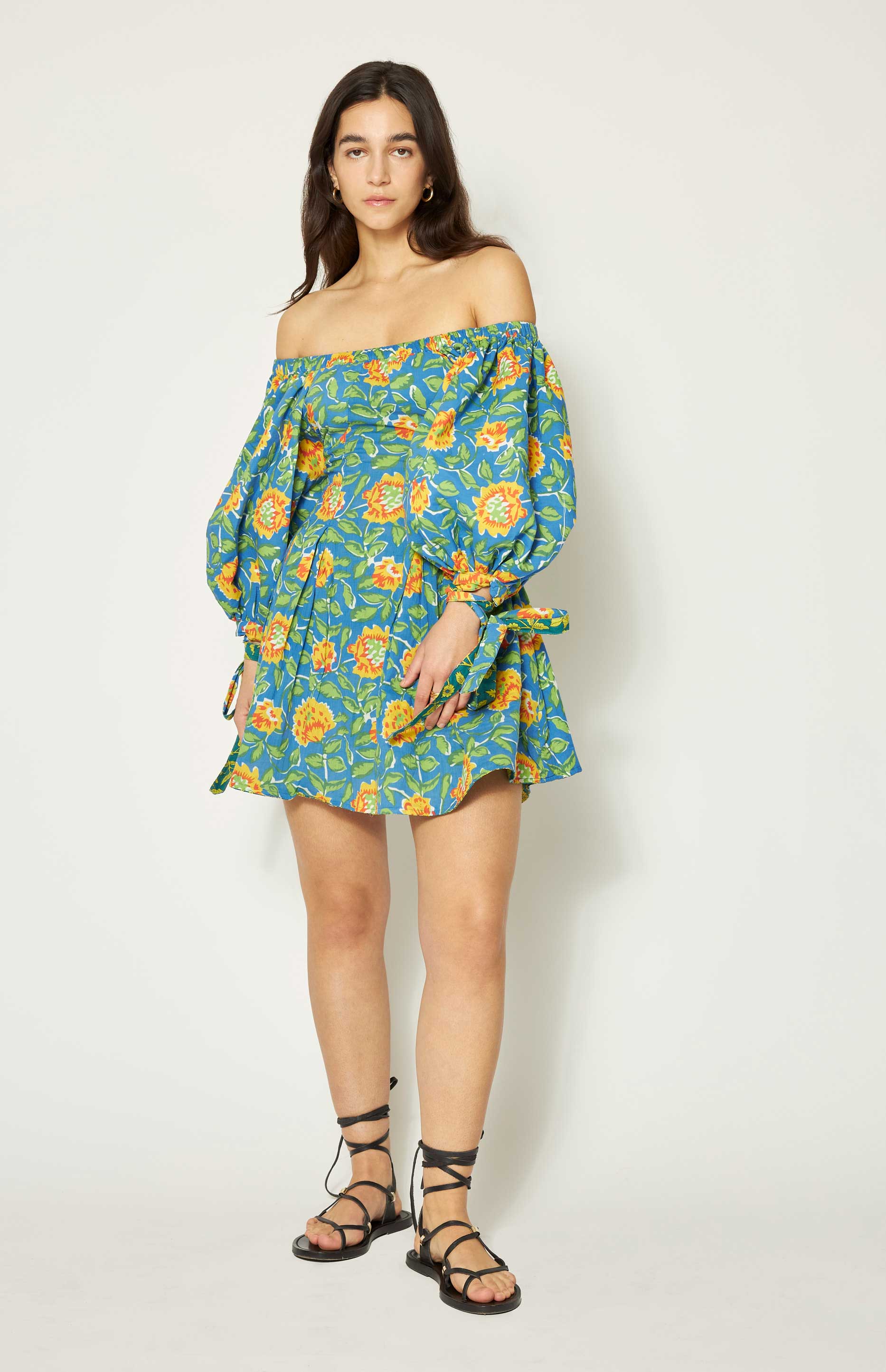 Rose Reversible Mini Dress Green - Image 11