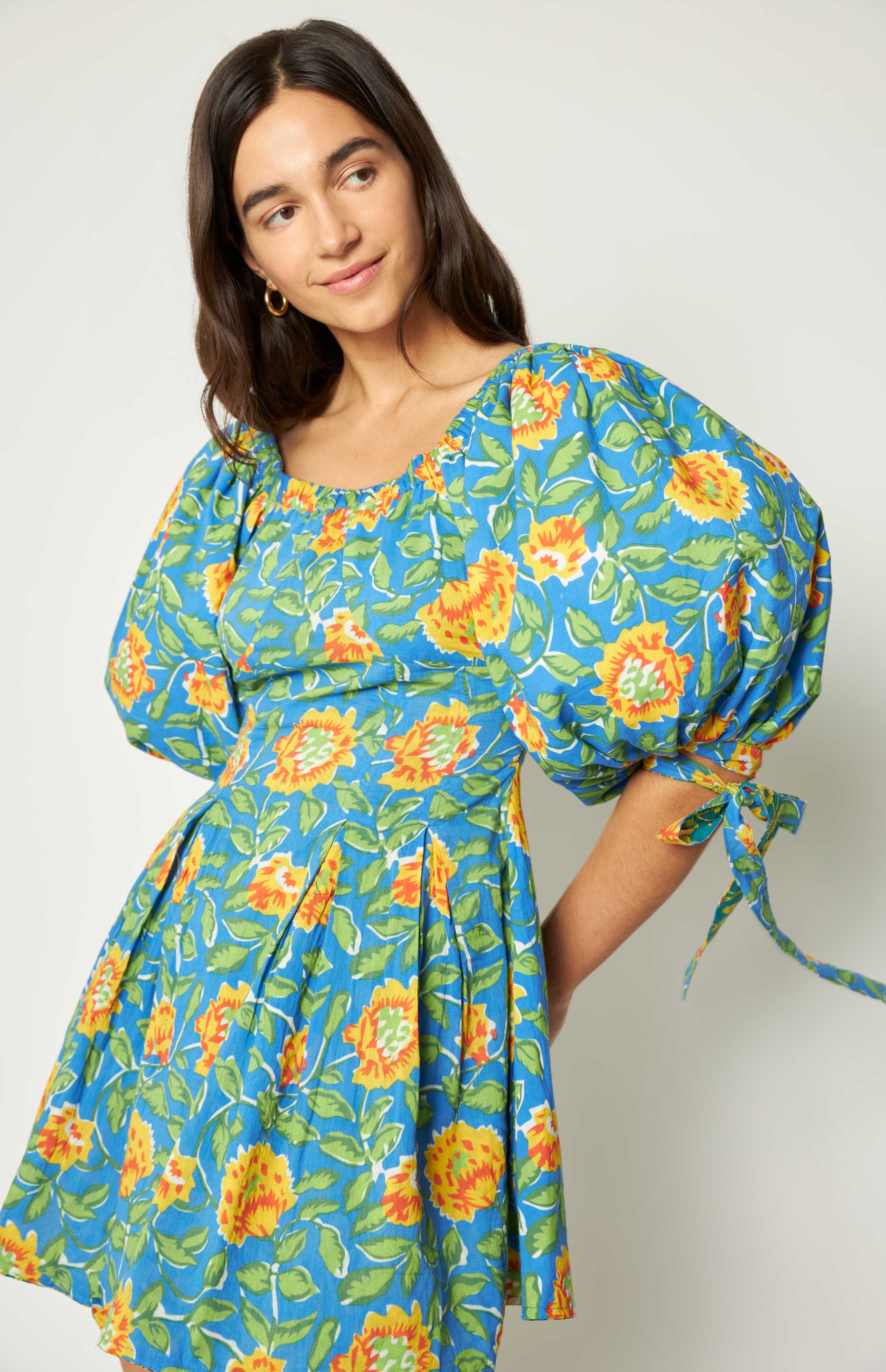 Rose Reversible Mini Dress Green - Image 8