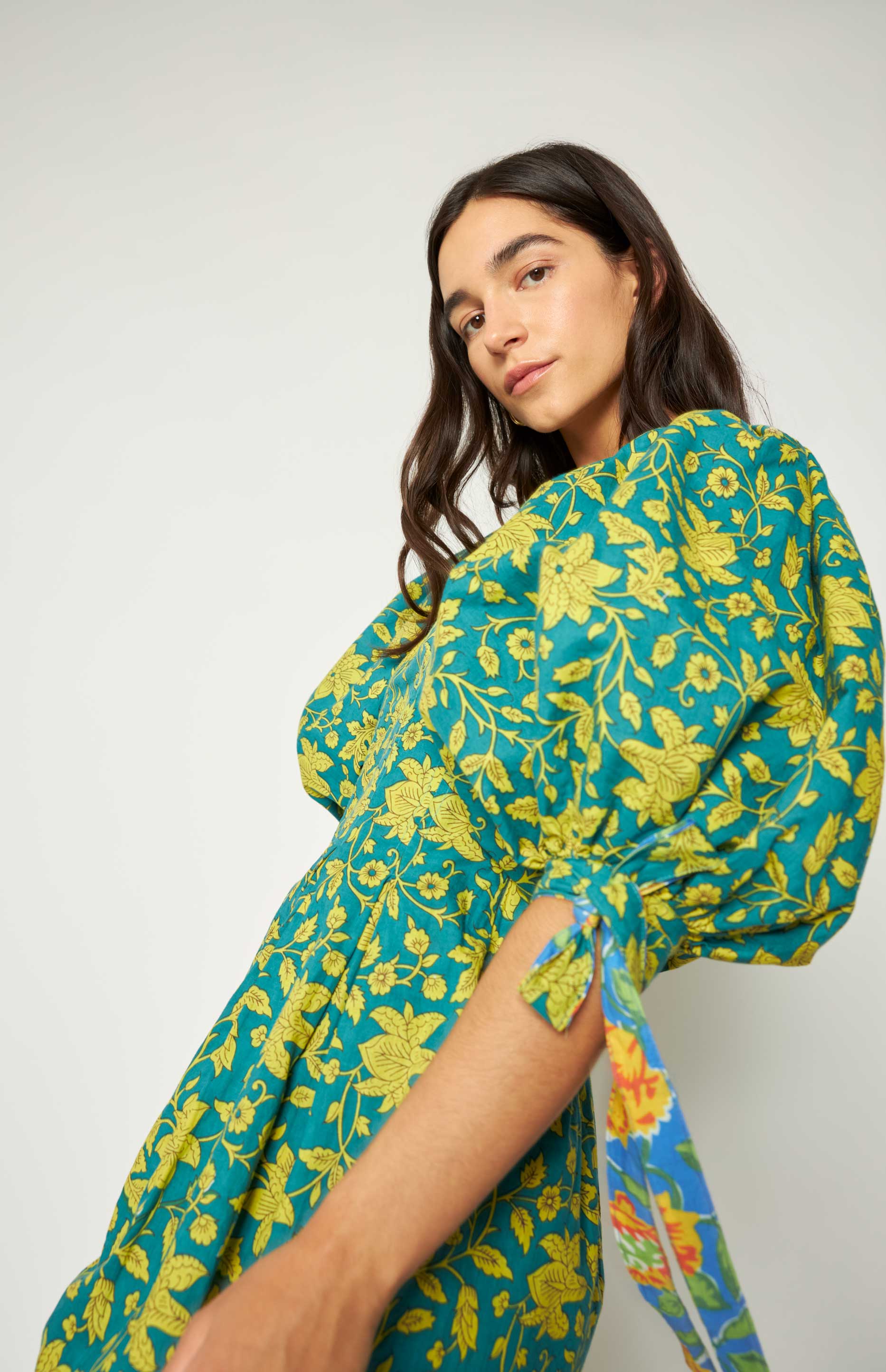Rose Reversible Mini Dress Green - Image 9