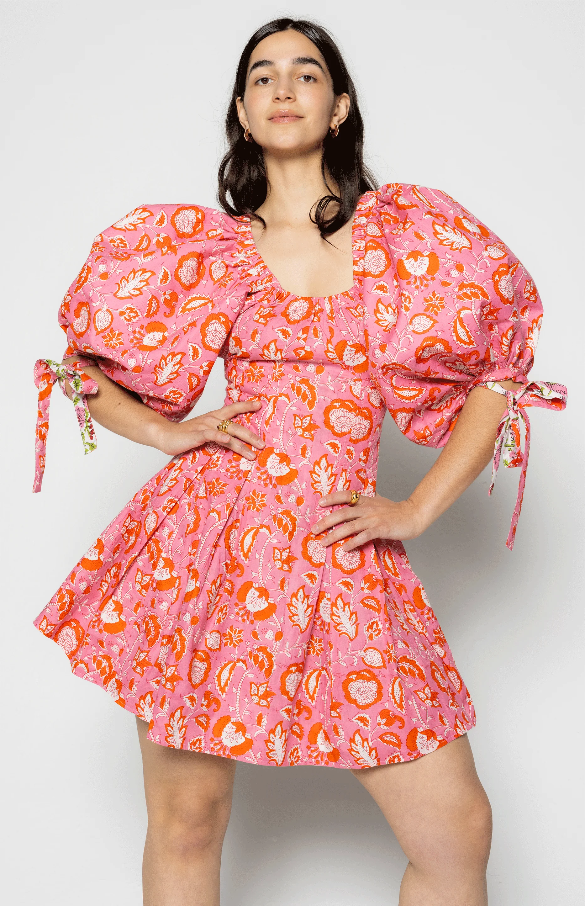 Rose Reversible Mini Dress Pink - Image 3
